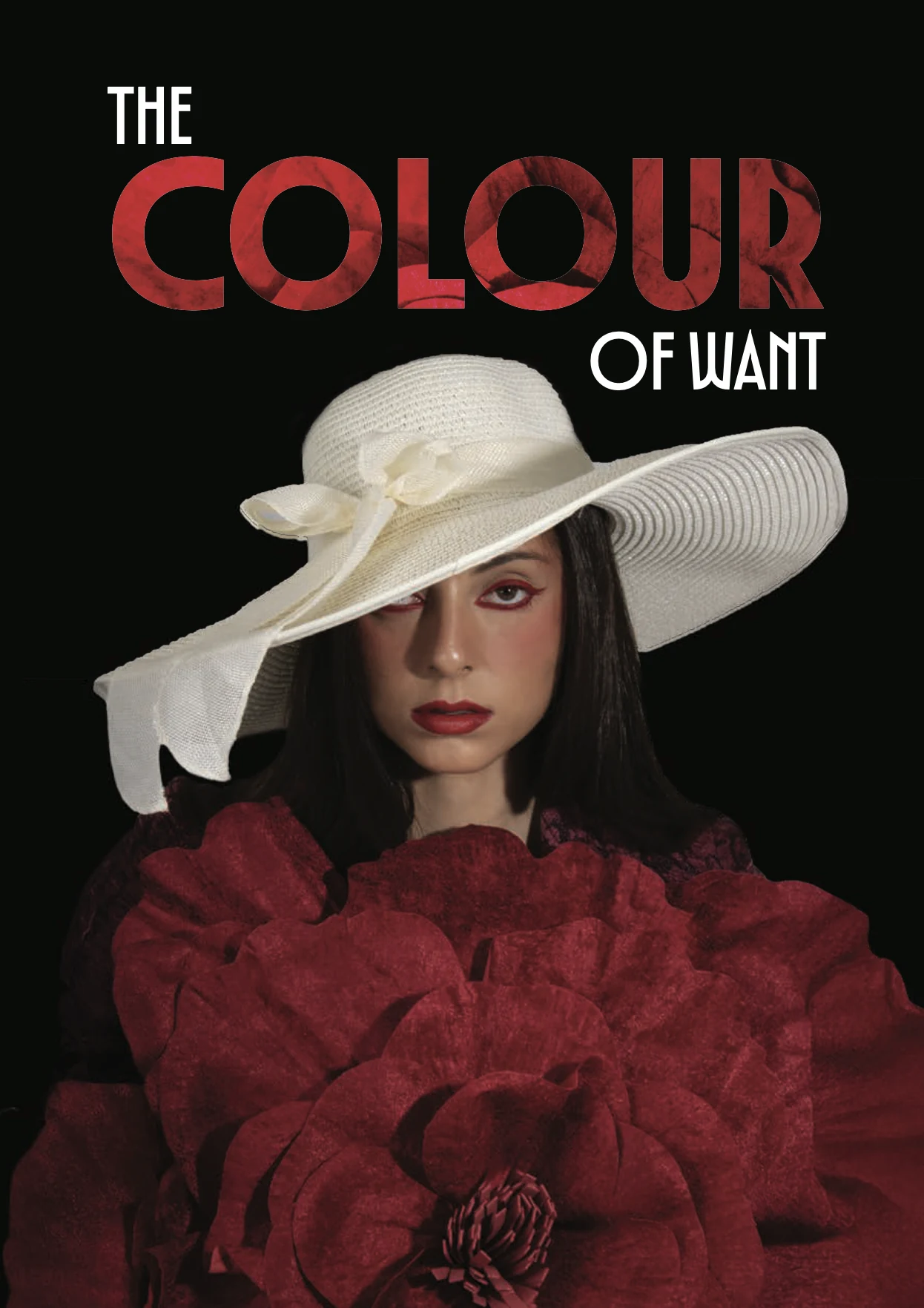 The Colour of Want cover featuring a figure in red and white